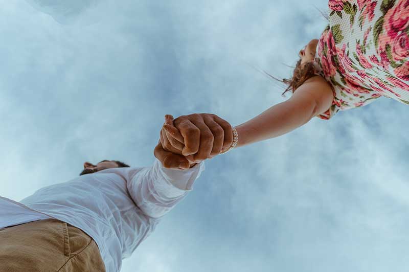 Intense Eye Contact Between Man And Woman